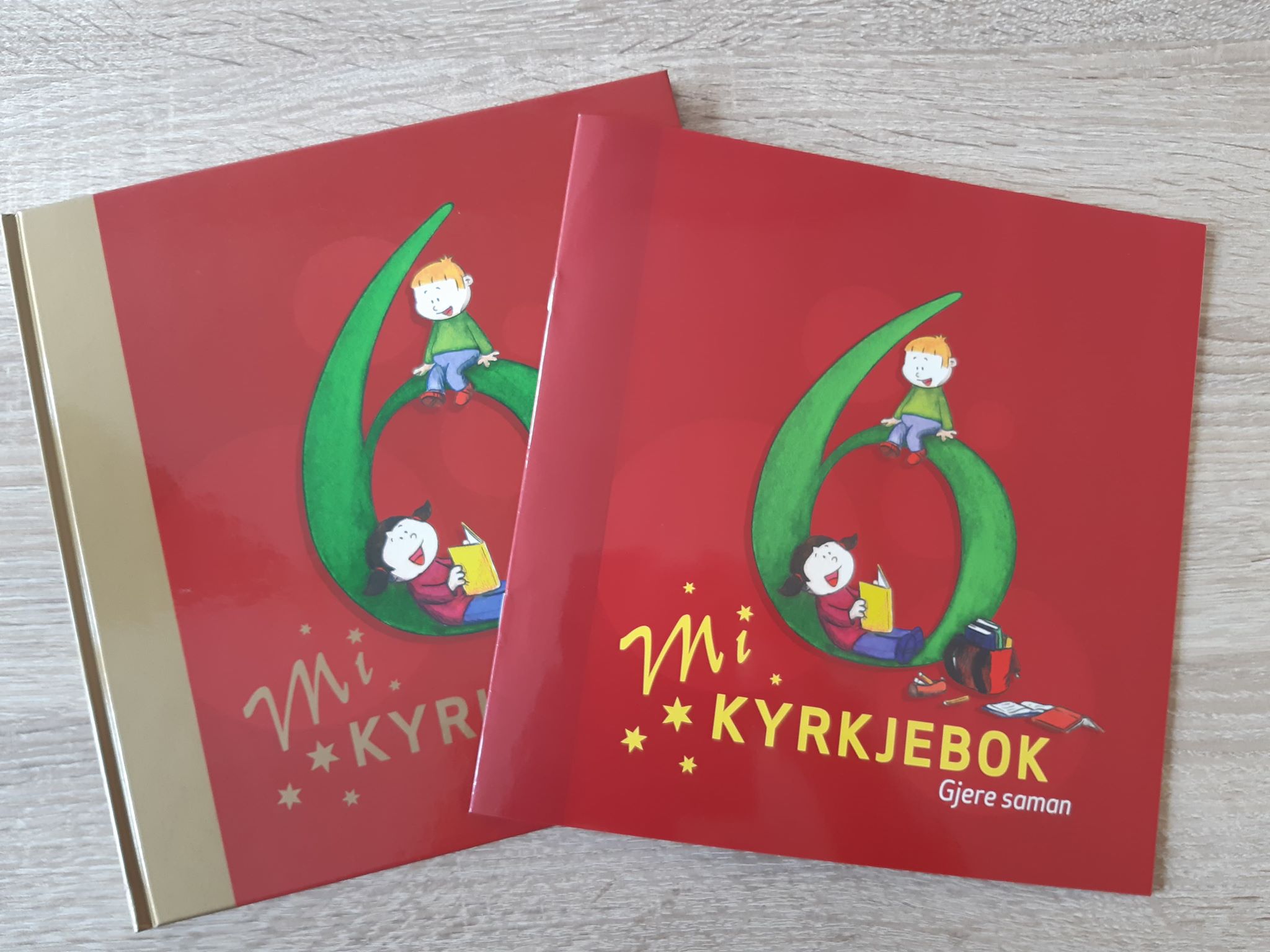 Bilde av Mi kyrkjebok 6, som vert delt ut til alle 6-åringar.