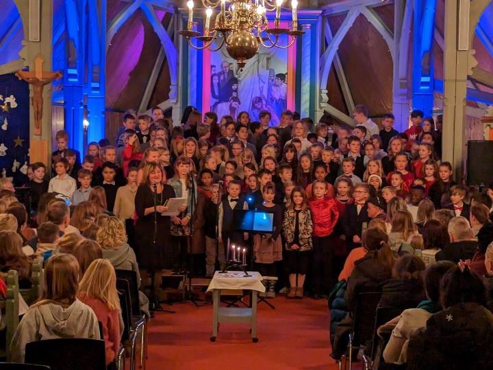 Foto frå Trudvang sin julekonsert i desember.
